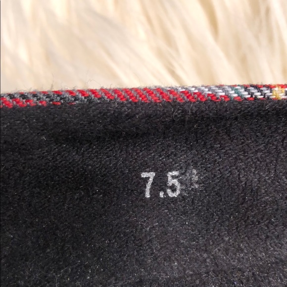 C. Label Chunky Plaid Platform Shoes Womens 7.5 - Picture 6 of 6